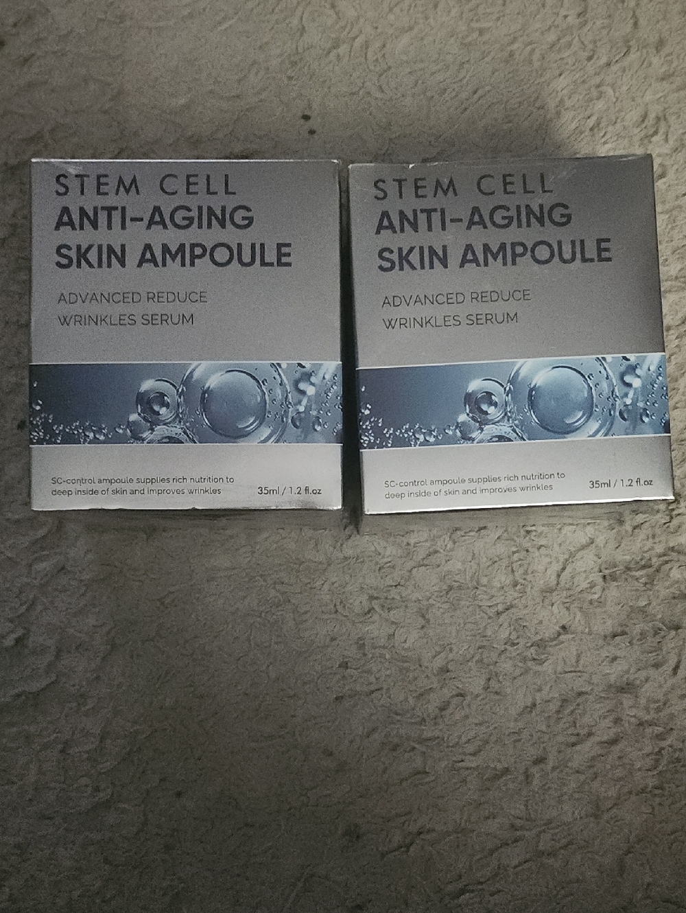 Stem Cell Anti-Aging Skin Ampoule - Silver Gray Packaging